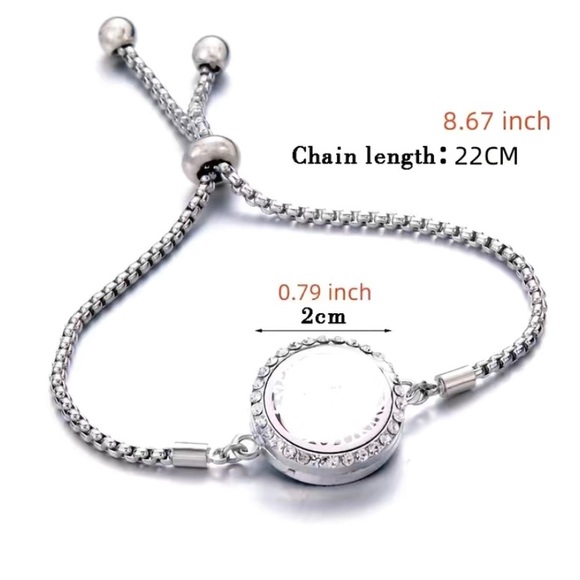 Bracelet Flower Aromatherapy Diffuser Jewelry: Adjustable Chain - Picture 4 of 5